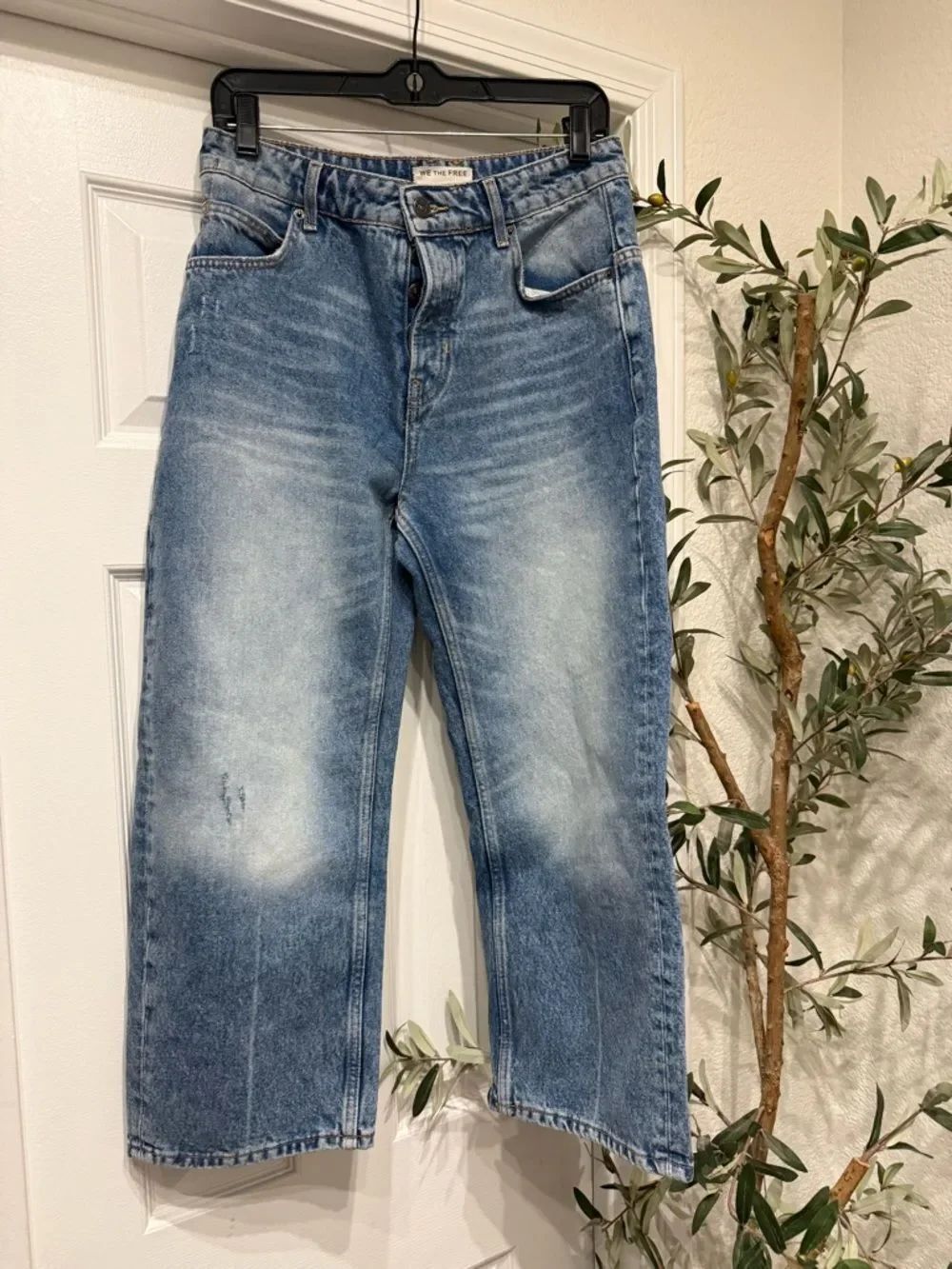 FREE PEOPLE deep trance dropped boyfriend jeans in from beyond